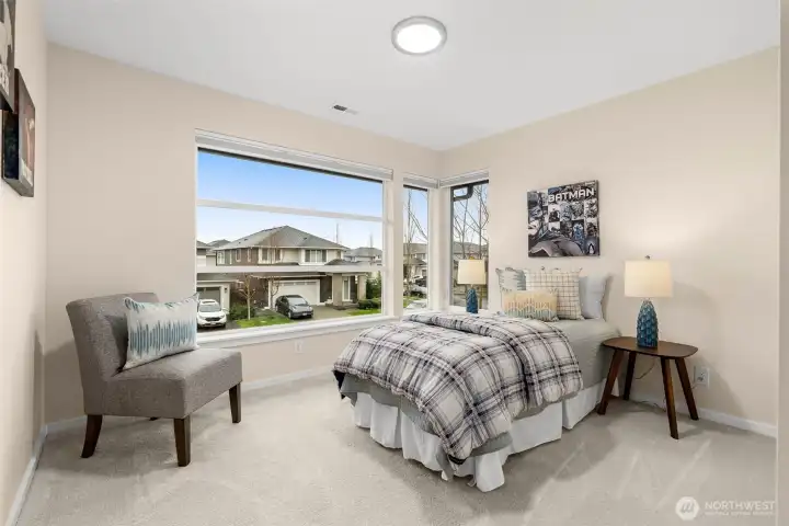 Bedroom #2 overlooks the neighborhood and faces south for maximum natural light.