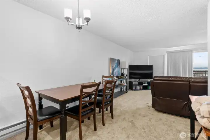 Each unit is the same layout and includes dining space!