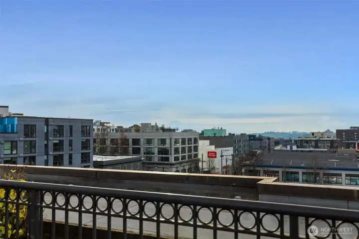 Mt. Rainier views from rooftop!