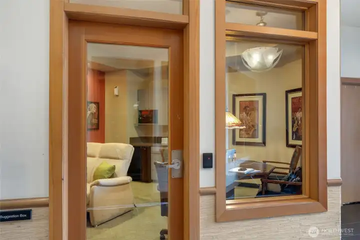 Work from home or host a movie/game night in flex conference space