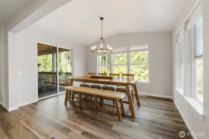 Picture is worth a thousand words...but here's a few more, "Check out the covered patio on this main floor."