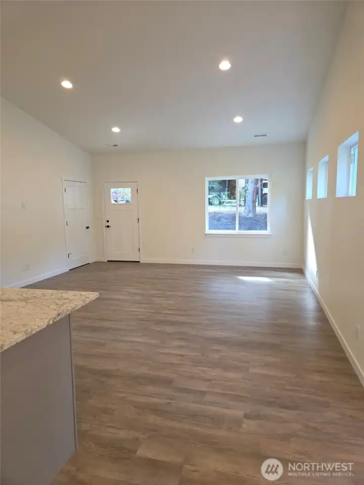 Front door, coat closet, Living Room