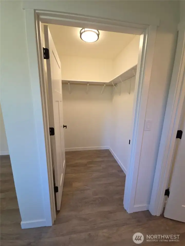 Walk in closet in Primary