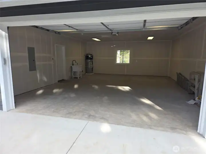 Double Garage with Laundry area, level entry to house