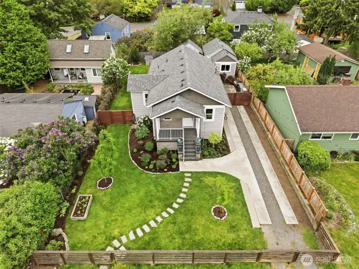 Fully fenced property set back from the street provides the perfect combination of neighbor fun and privacy
