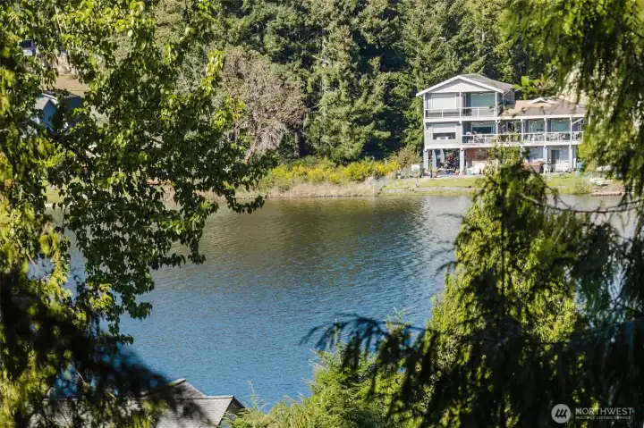View from Deck and Kitchen window