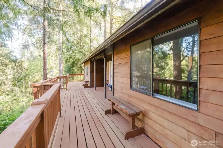 Lots of window and deck to take advantage of the view