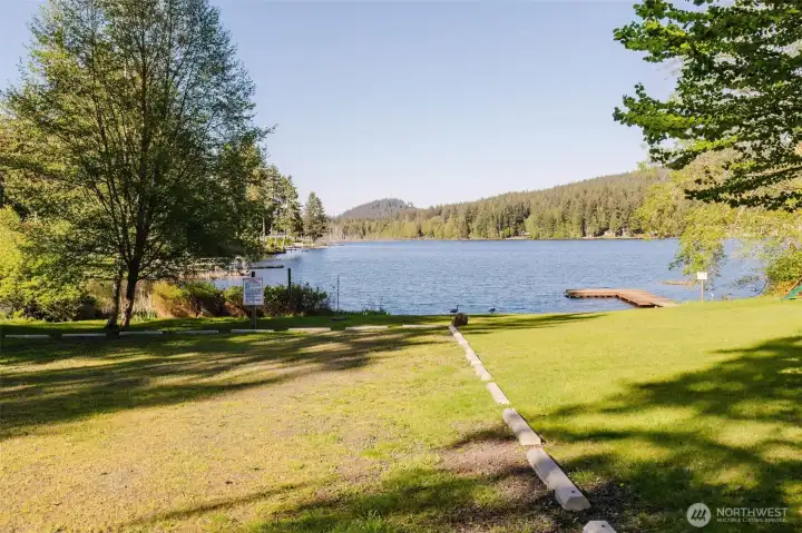 enjoy the lake from the water or the dock