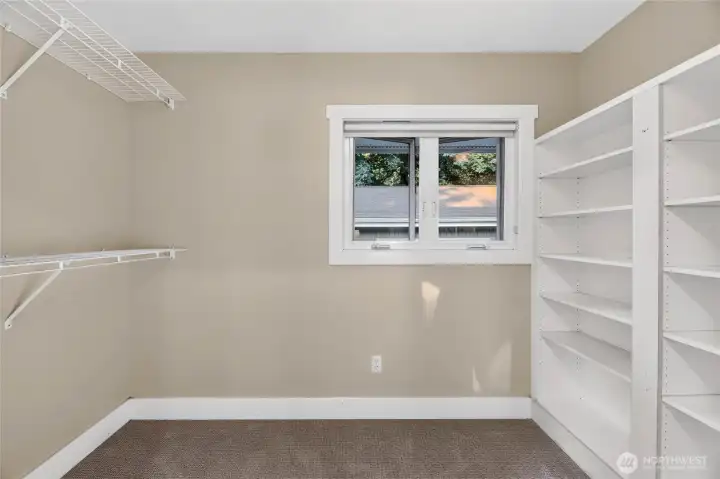 Primary walk-in closet