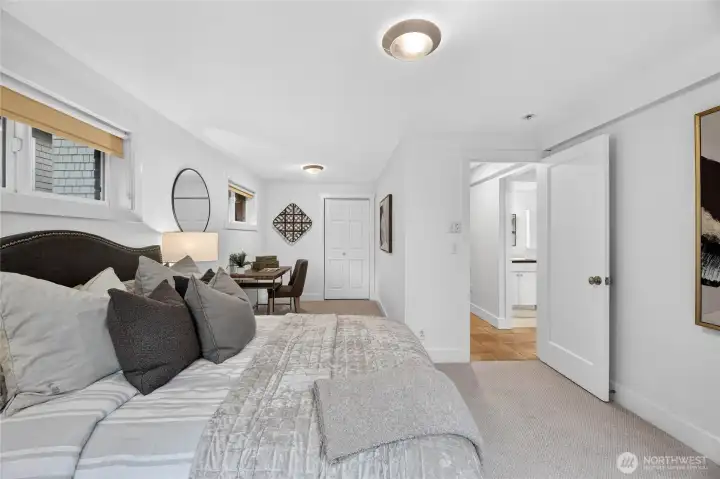 Spacious with desk area