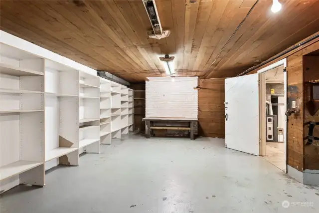 Basement shop and storage.