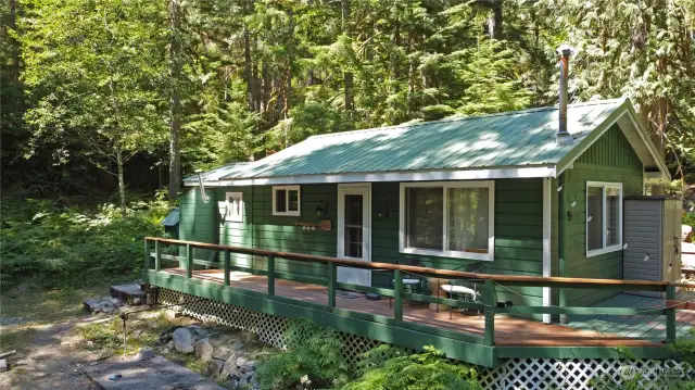 Sturdy metal roof. Well cared for wood siding. Ready for the elements!