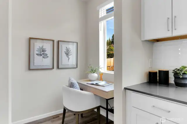 Homesite #2 Pocket office, just off kitchen