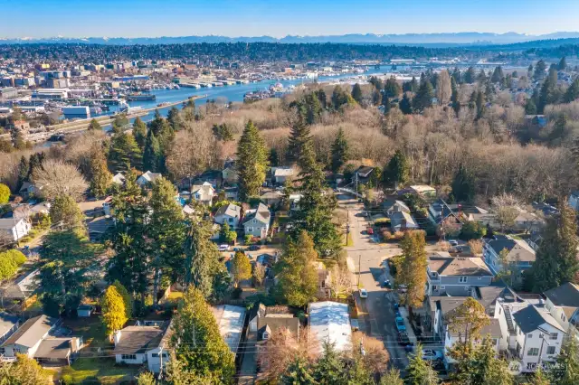 Aerial looking East