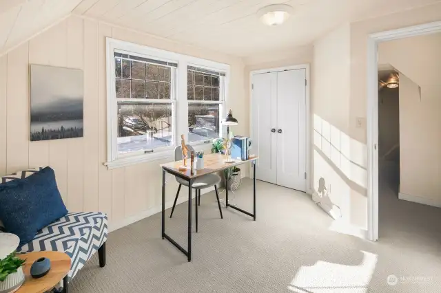 2nd Upstairs bedroom (staged as an office)