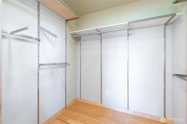 Primary walk-in closet
