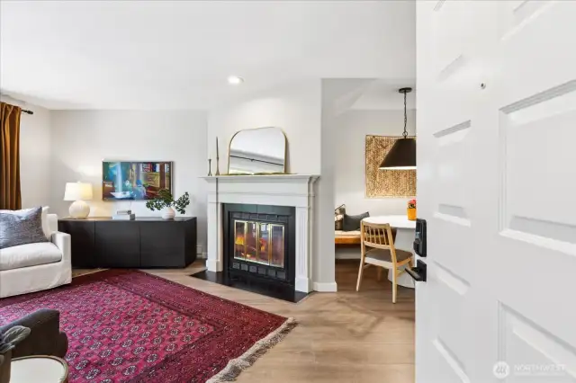 Main floor entry and living/dining space