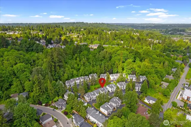 Downtown Woodinville townhome in close proximity to downtown, wineries and the Sammamish River Trail. Near Bothell, Kirkland and I-405 for each commuting