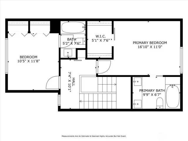 Upstairs floor plan