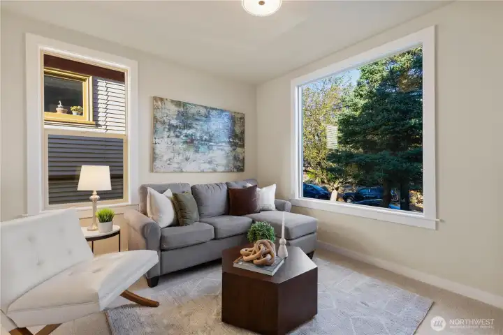 4th bedroom offers tons of flexibility to fit your lifestyle - den, office or bedroom.