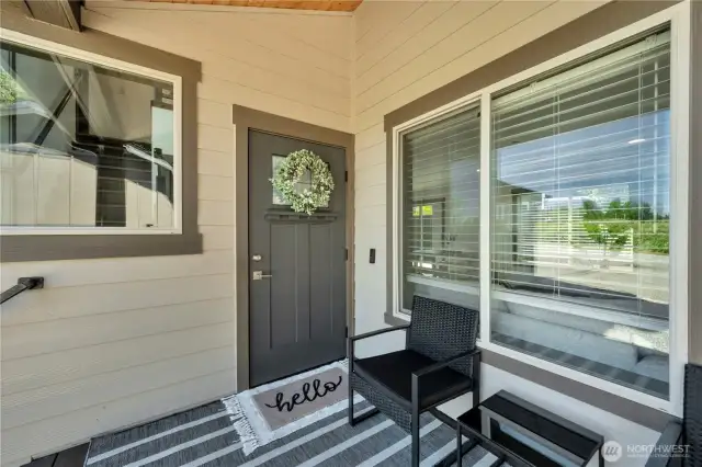 This custom built home is located on over half an acre.