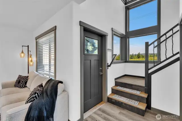 custom metal staircase welcomes you