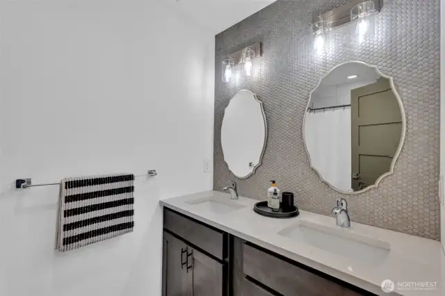 Updated Primary Bathroom with Dual Sinks