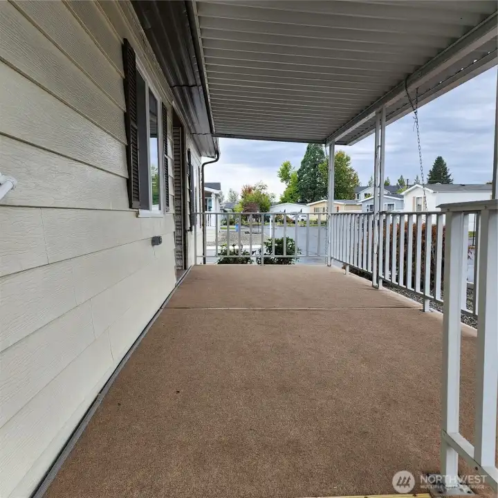 New carpet on porch