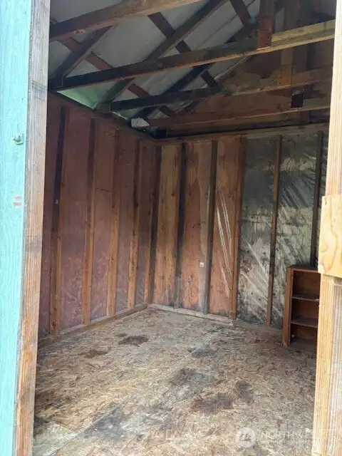 inside shed