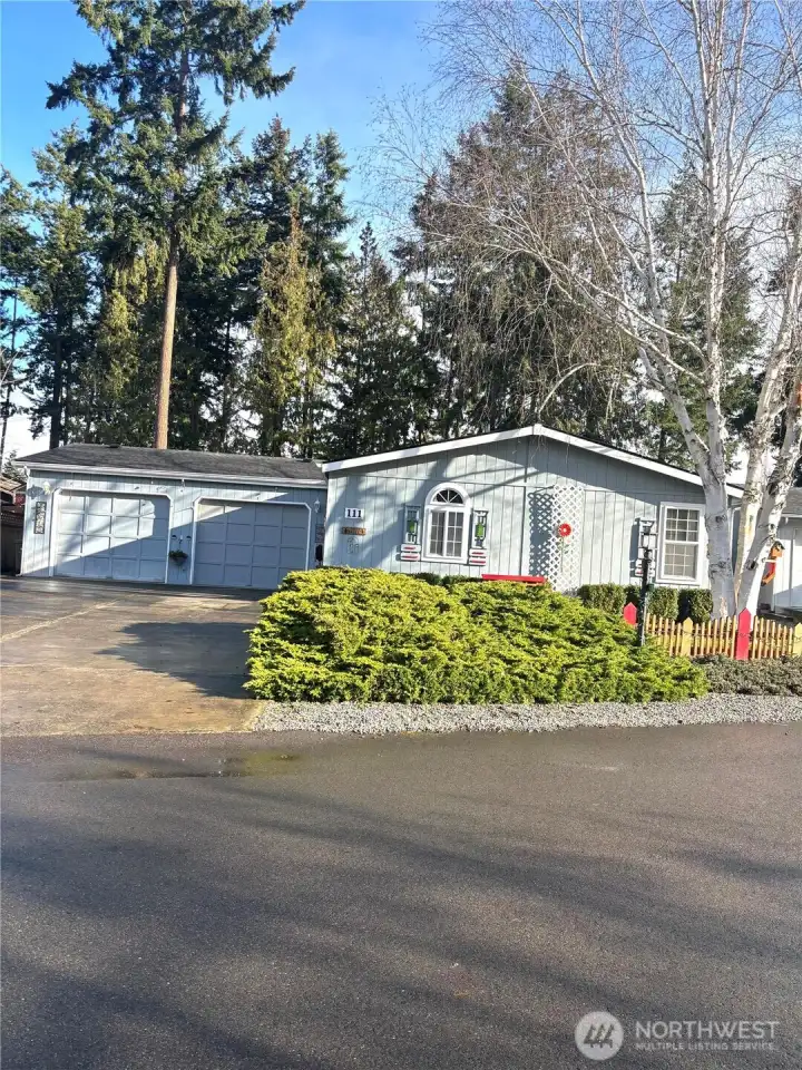 Front of home facing