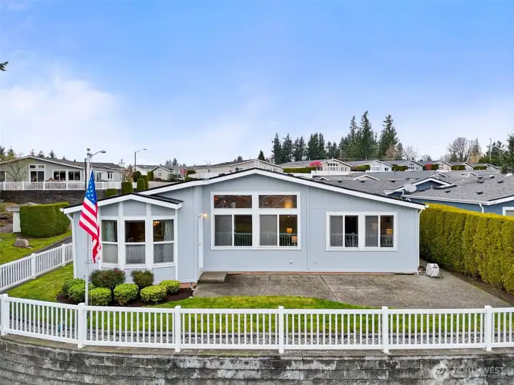 View of the back of the home