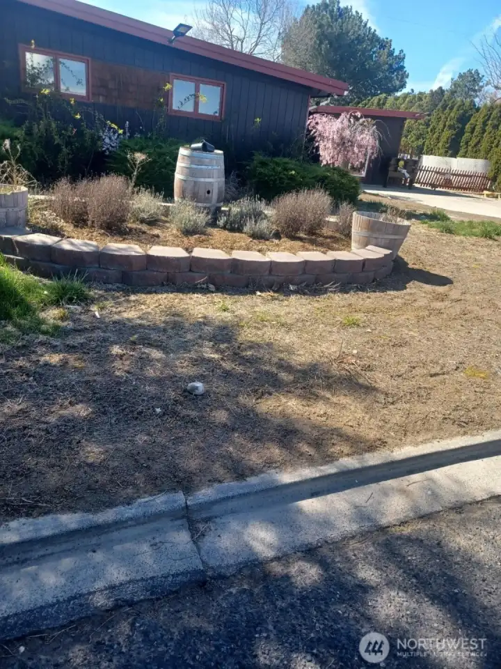 rock planter box