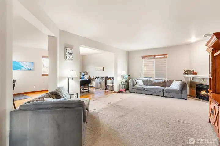 View of large living room