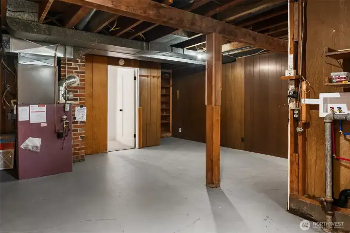 Unfinished portion of basemnet