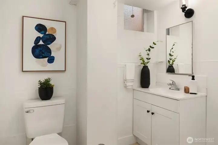 Basement bathroom