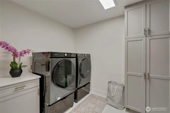 Laundry is located upstairs.