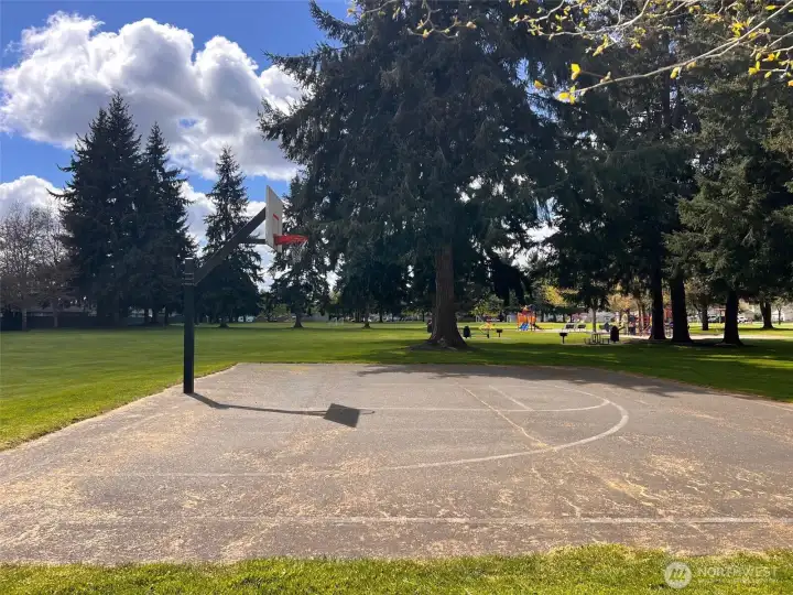 Basketball hoop and fields are part of Thornbury Park, also. A true neighborhood feel!