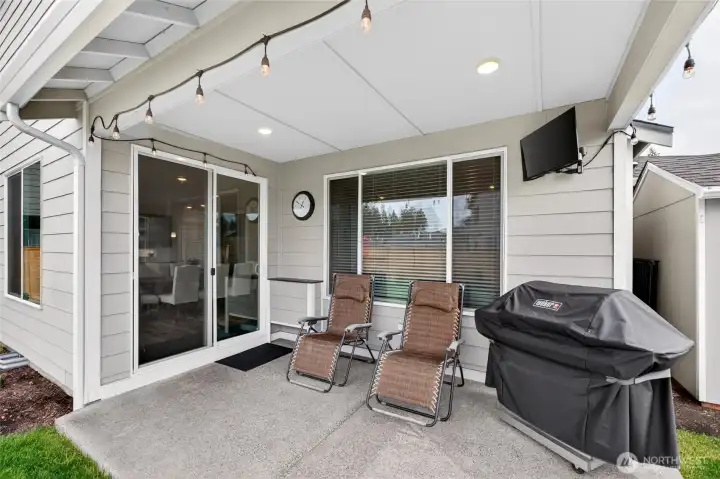 Enjoy the outdoors year round with your covered patio