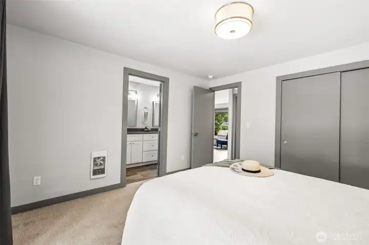 With attached private bathroom