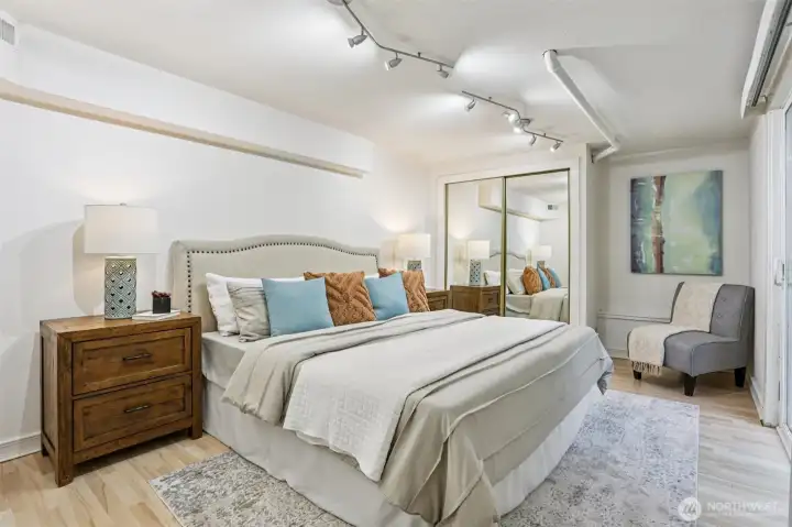 One of two spacious bedrooms in the ADU. One of two spacious bedrooms in the ADU.