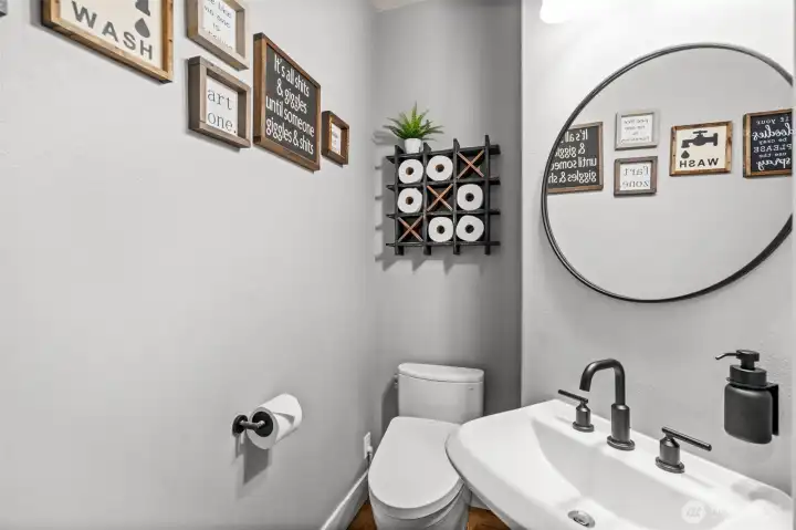 Powder Room conveniently located for your guests.