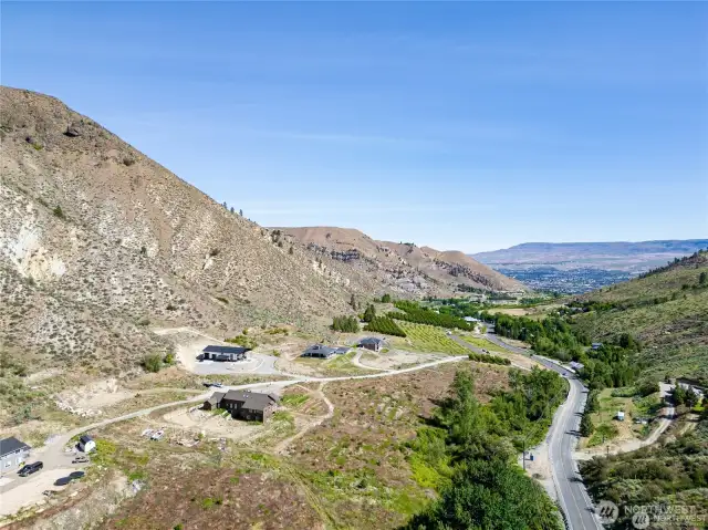 Views Looking Down Valley to Wenatchee
