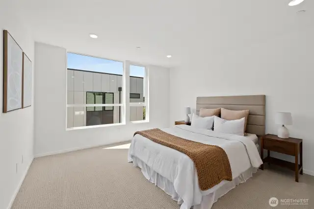 Spacious primary suite! Model home. Colors and finishes may vary.