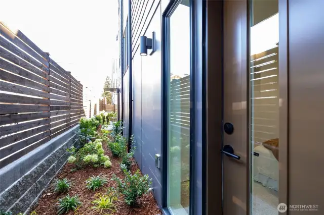 Back patio area. Model home. Colors and finishes may vary.
