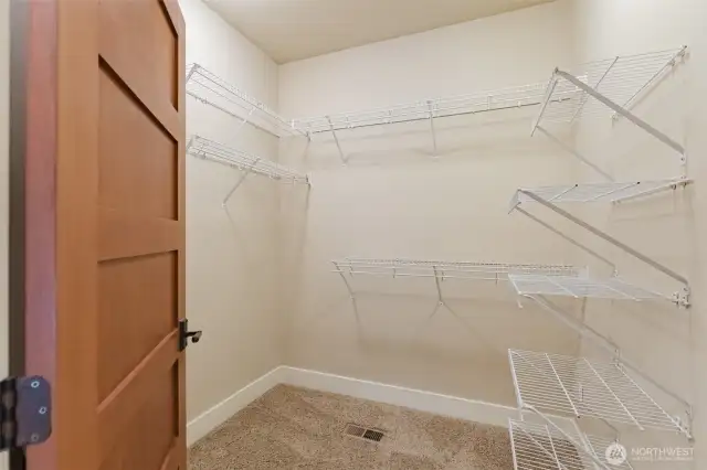 Lots of room and storage in the primary walk-in closet