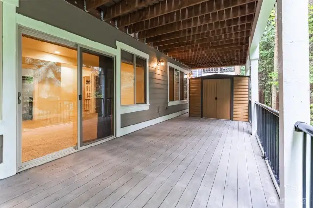 Extra exterior storage with this shed