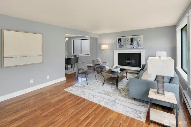 Spacious living room