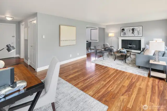 Spacious living room