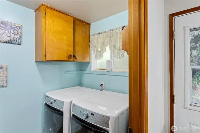 Laundry room and half bath. Washer and Dryer do not convey,door closes properly with a standard size washer and dryer.