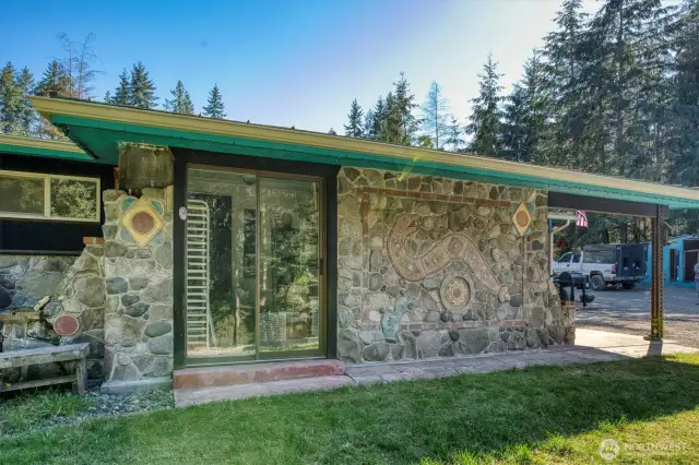 Front entrance of Cabin